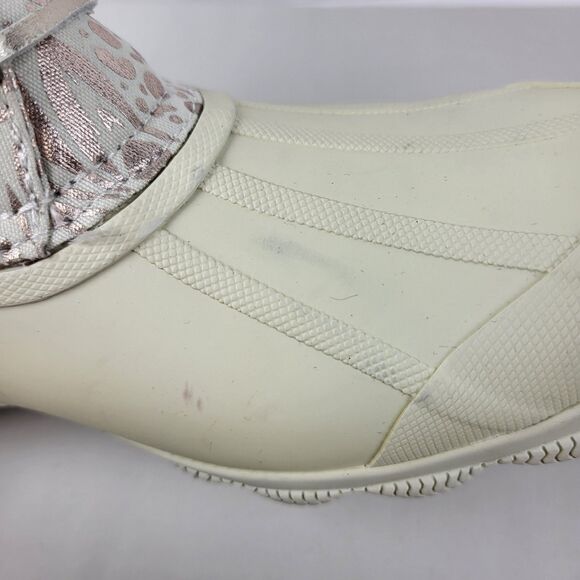 Sperry Top Spider Women's Ivory Metallic Animal Print Waterproof Ankle Boots 7M - Picture 8 of 15